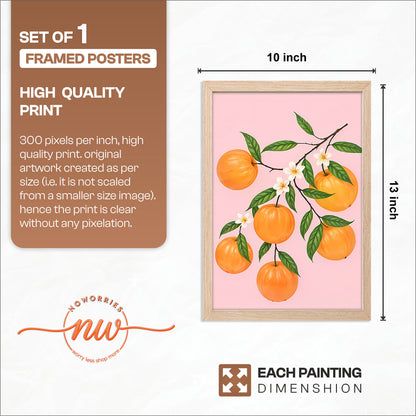 Citrus Branch Wall Frame