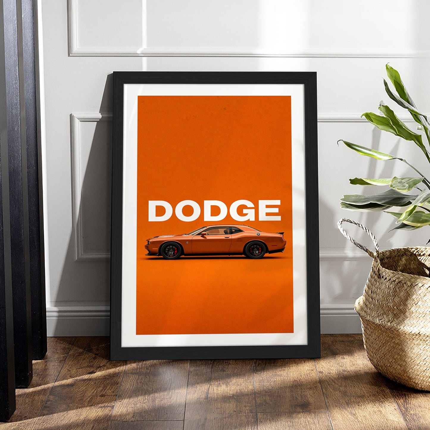 Dodge Challenger Side View Wall Frame