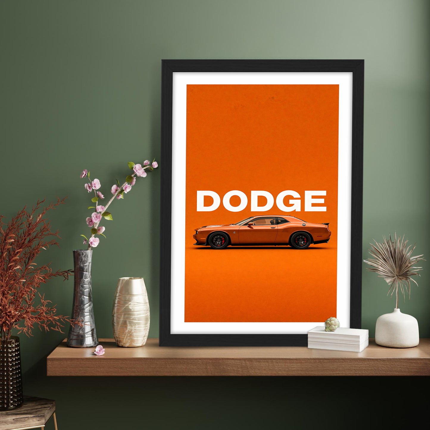Dodge Challenger Side View Wall Frame