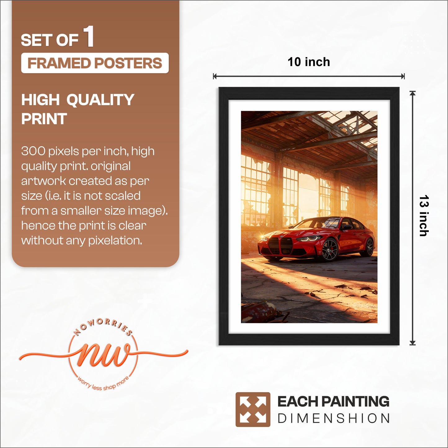 BMW M4 Warehouse Wall Art