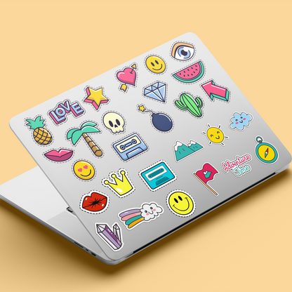 Upbeat Retro Motivational Sticker Pack