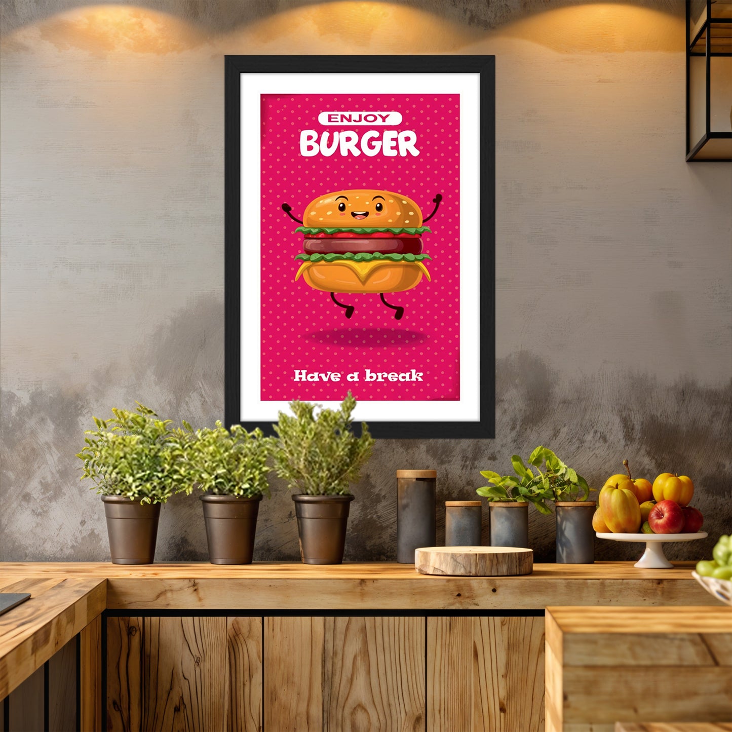 Burger Joy Wall Frame