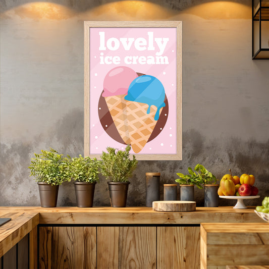 Ice Cream Bliss Wall Frame