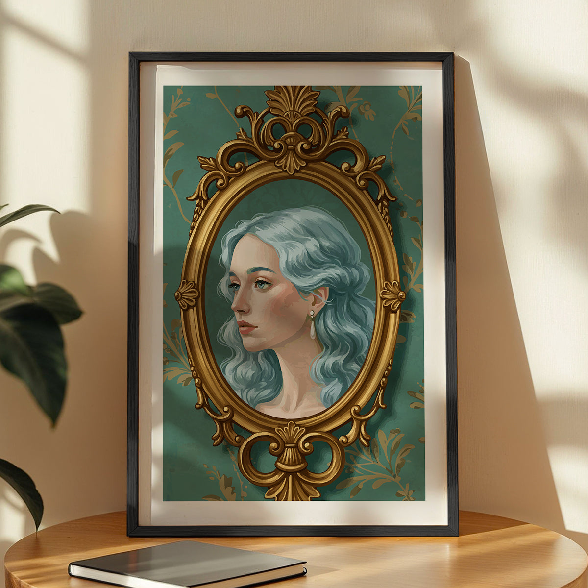 Vintage Victorian Portrait Framed Wall Art Print