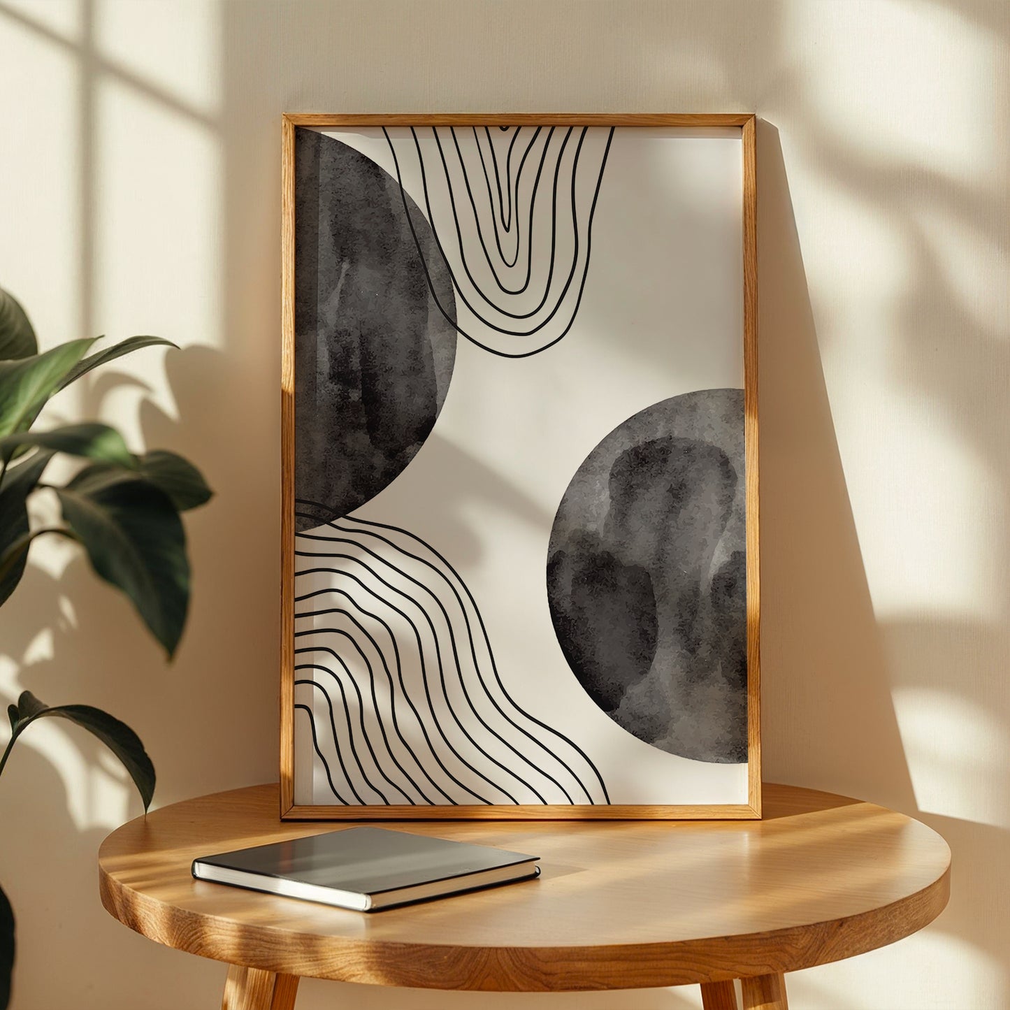 Geometric Wave Abstract Poster