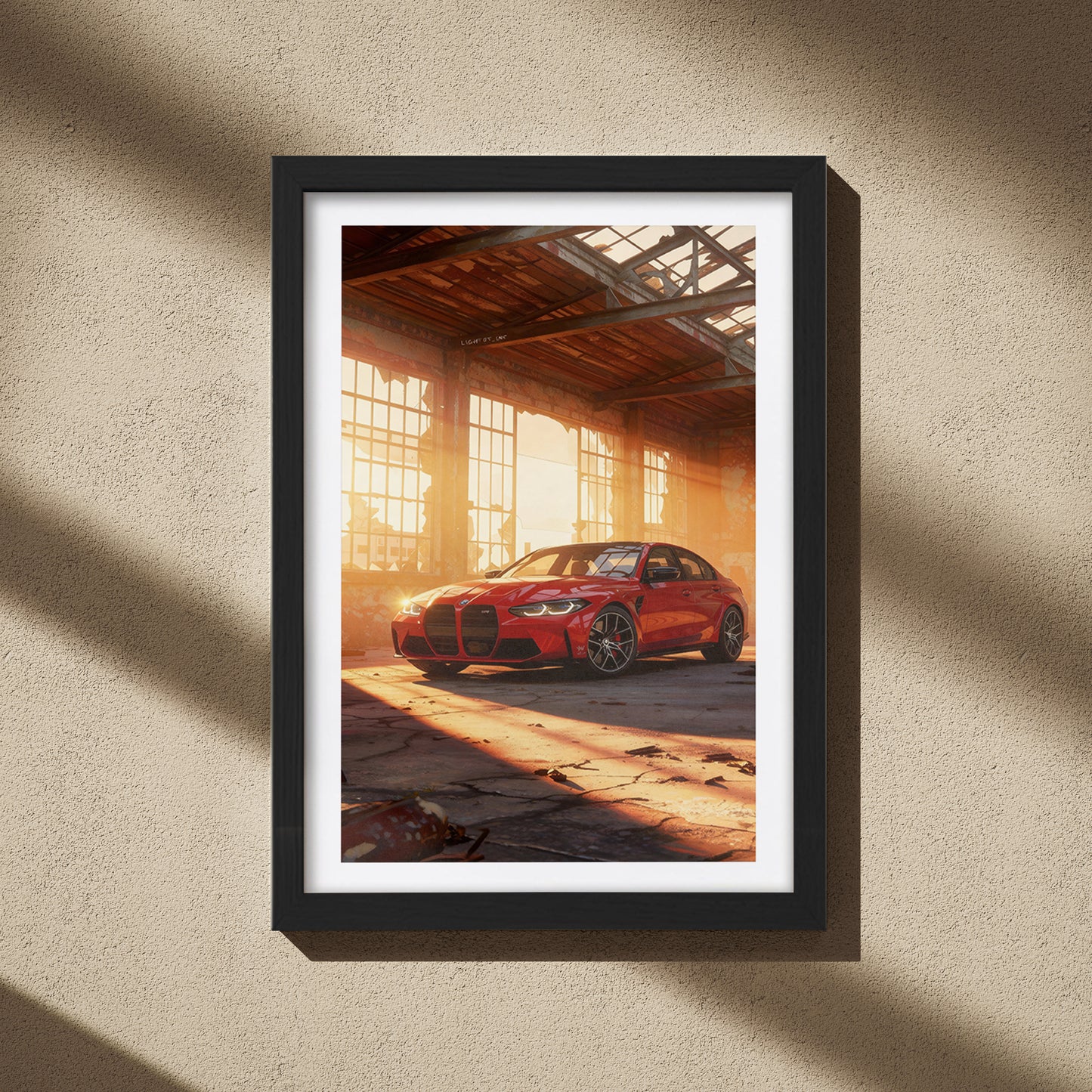 BMW M4 Warehouse Wall Art