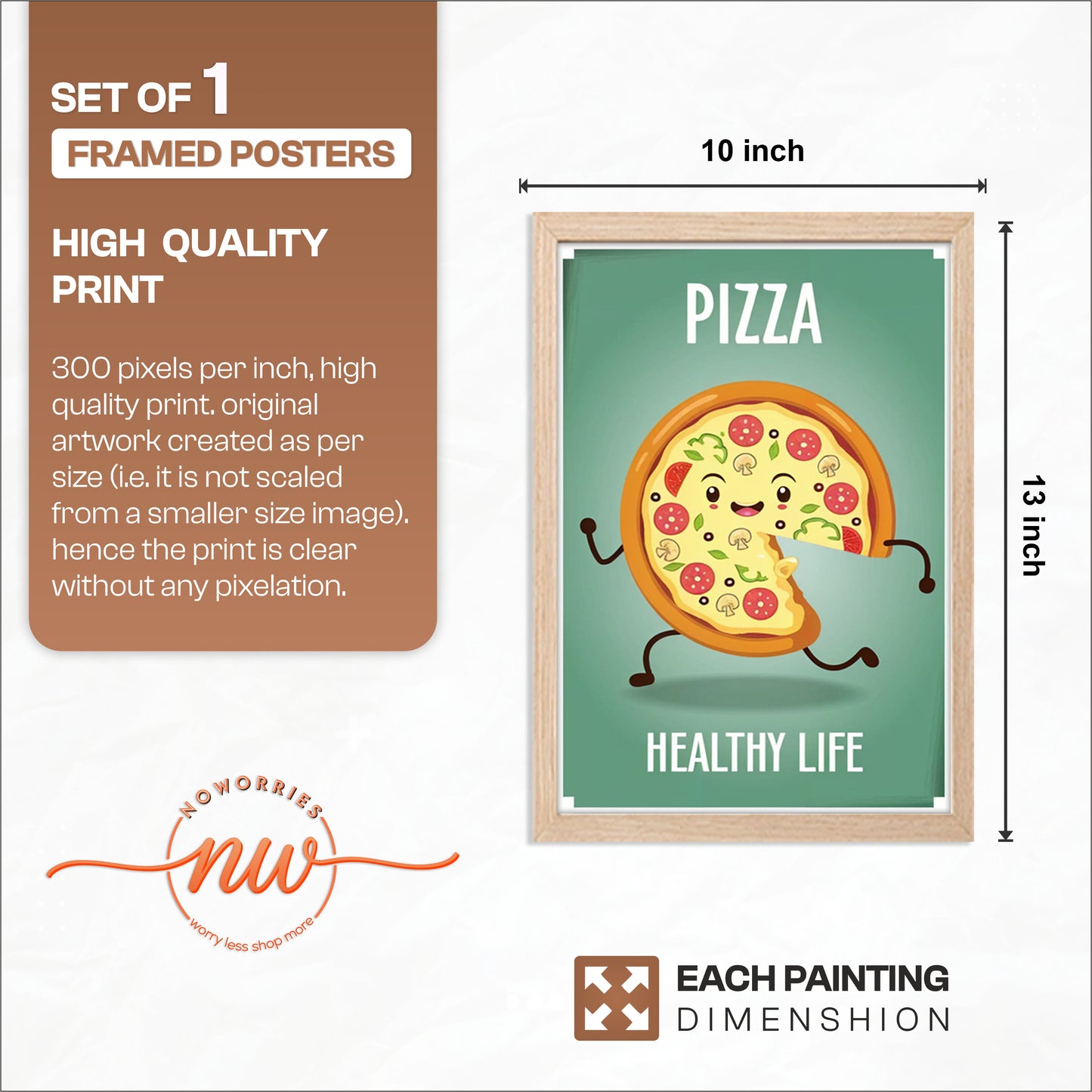 Pizza Run Wall Frame