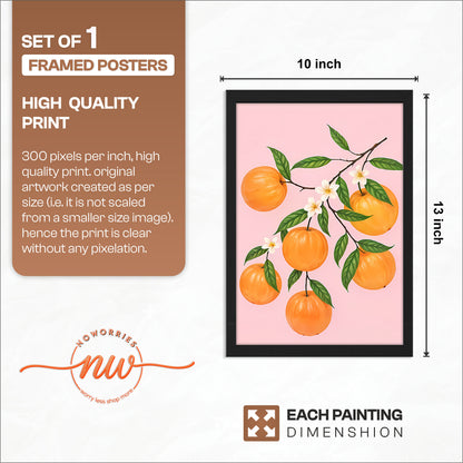 Citrus Branch Wall Frame