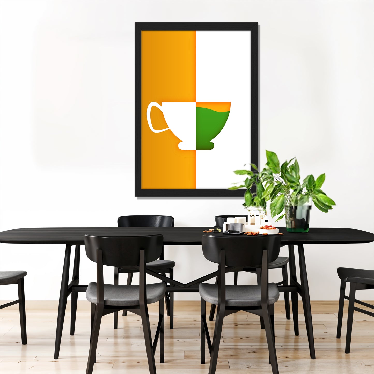 Tricolor Cup Wall Frame