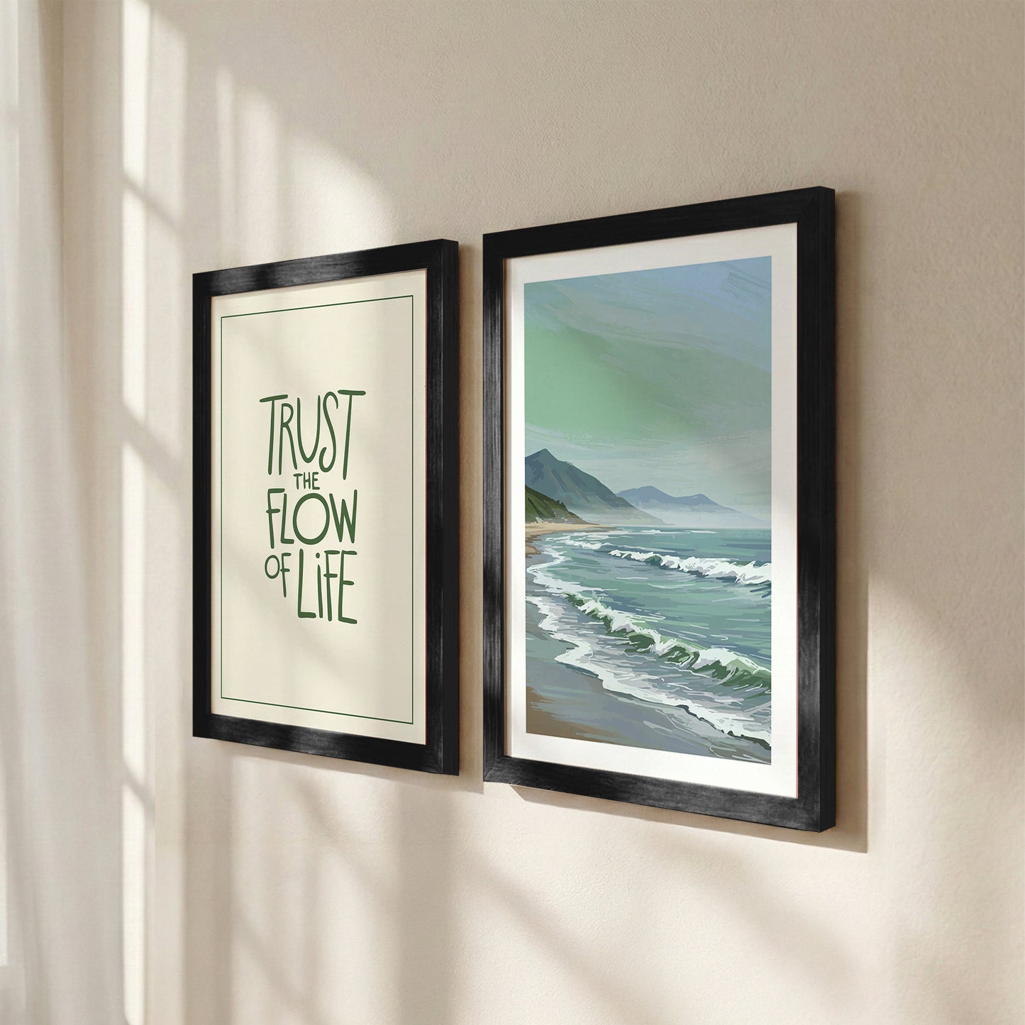 Trust the Flow of Life Wall Art Set of 2