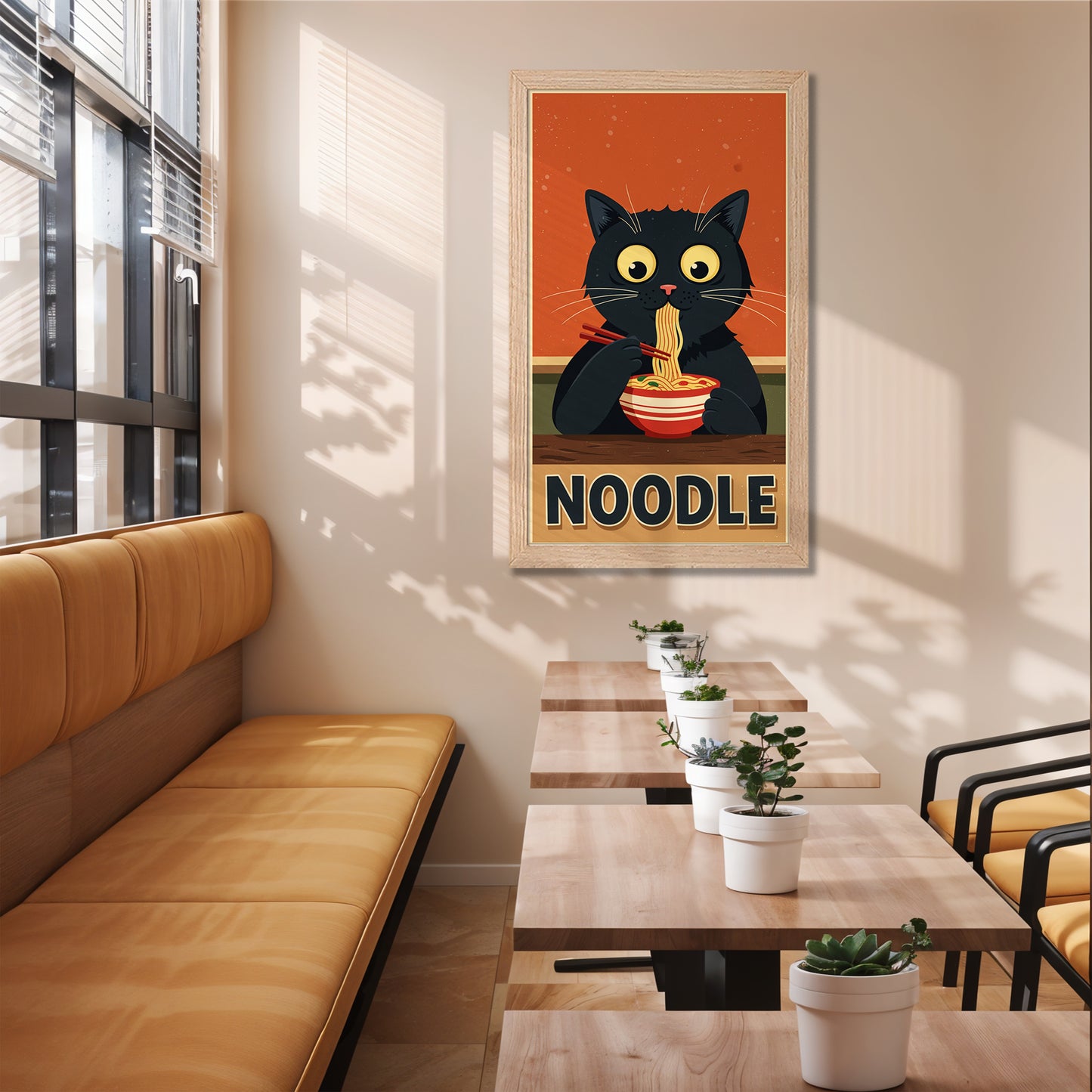 Cute Cat Noodle Poster