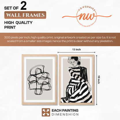Monochrome Elegance Wall Art Set