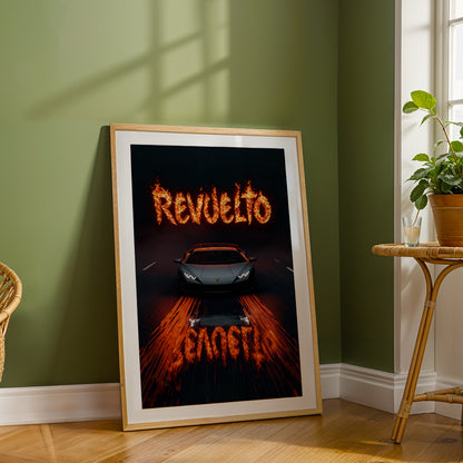 Lamborghini Revuelto Inferno Wall Frame