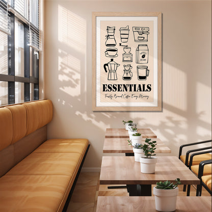 Coffee Essentials Artwork Frame Set of 1