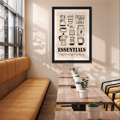 Coffee Essentials Artwork Frame Set of 1
