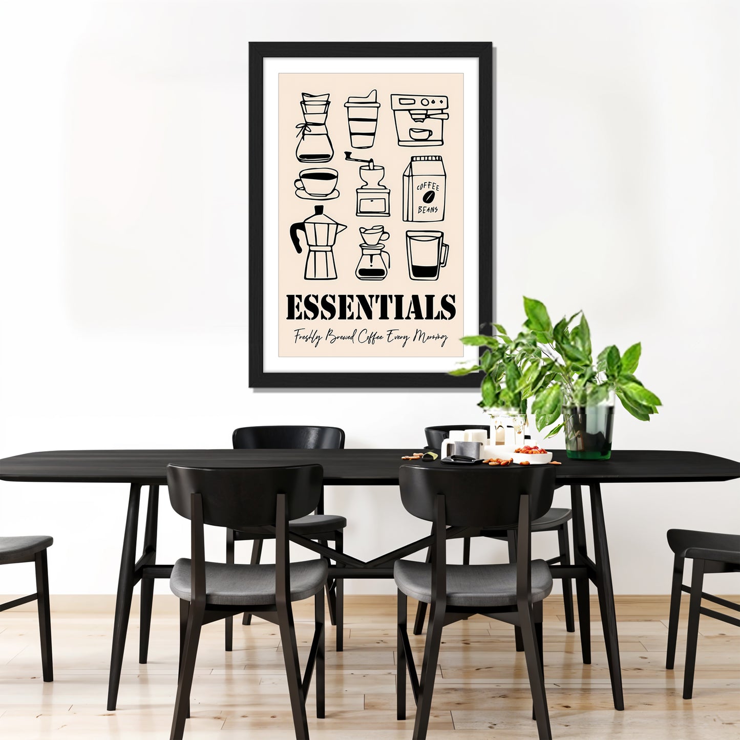 Coffee Essentials Artwork Frame Set of 1