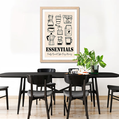 Coffee Essentials Artwork Frame Set of 1