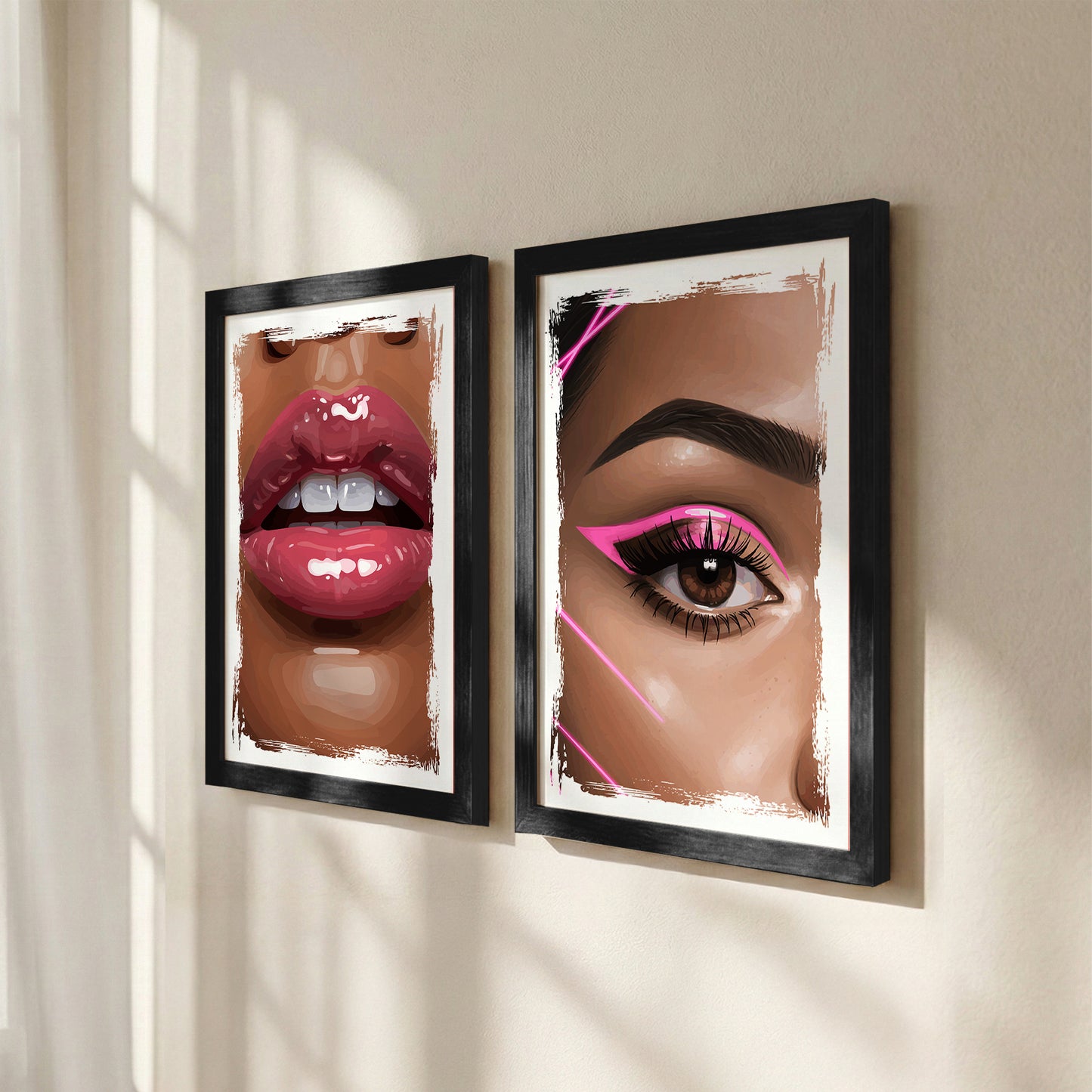 Glam Beauty Wall Art Set
