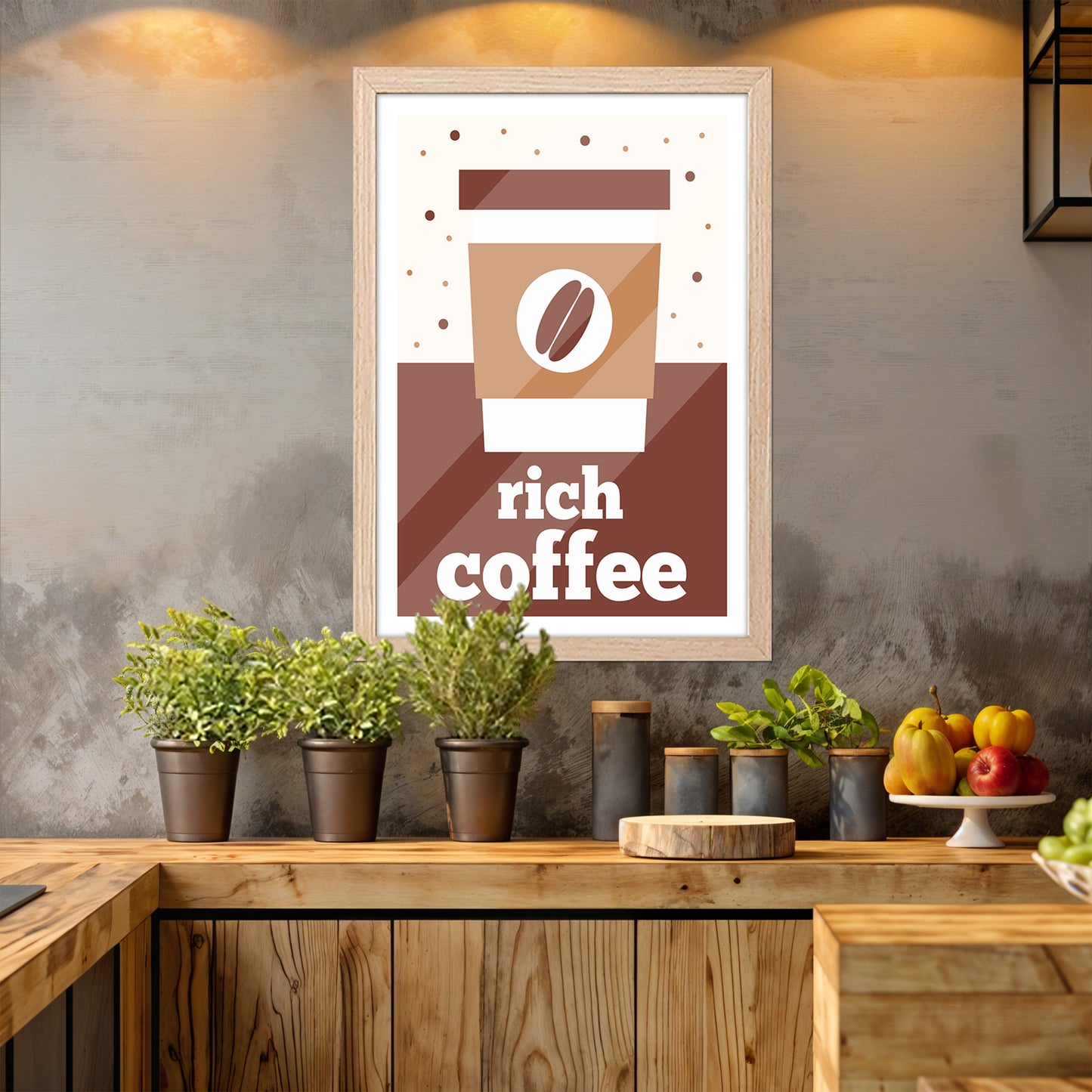 Rich Coffee Wall Frame
