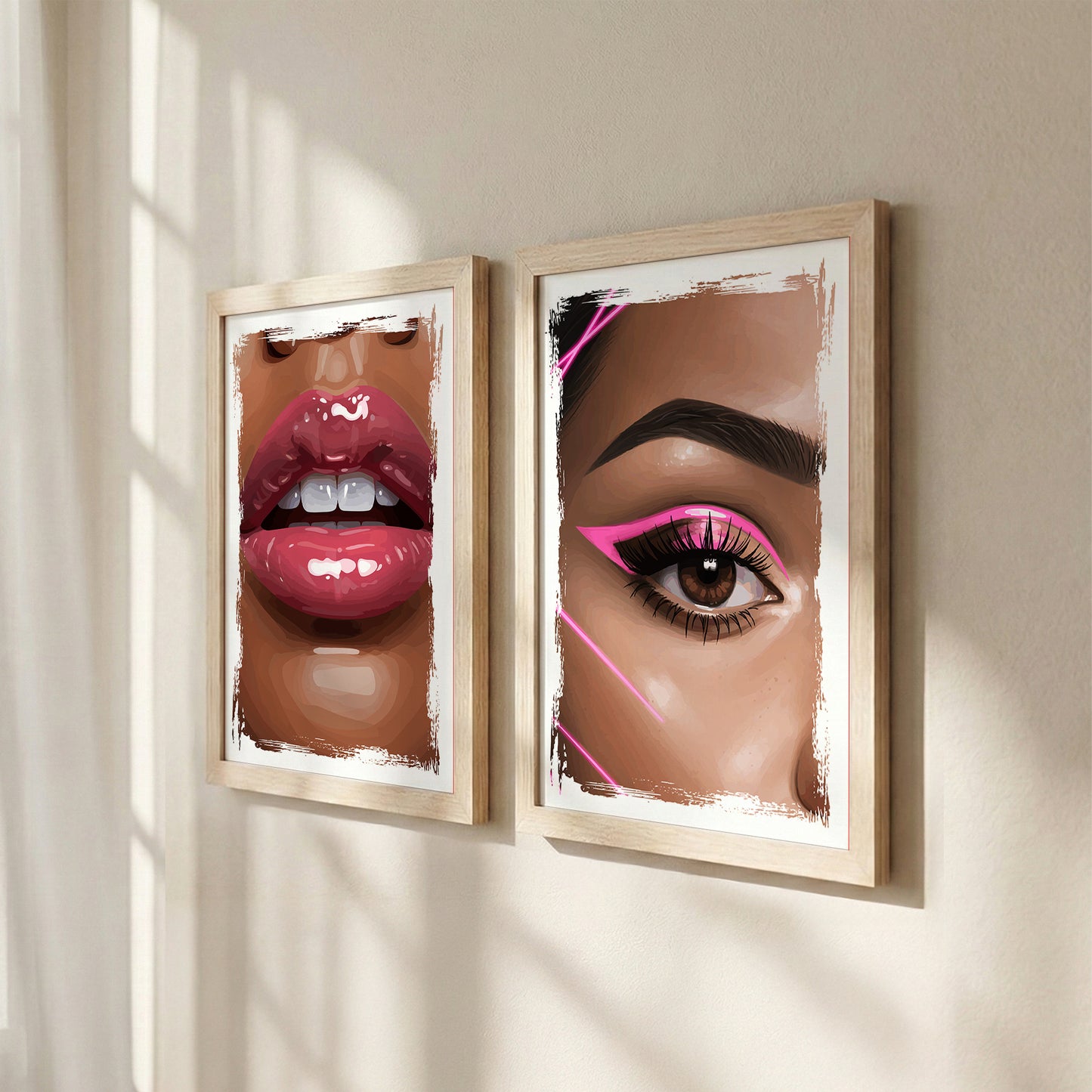 Glam Beauty Wall Art Set
