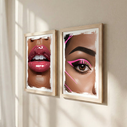 Glam Beauty Wall Art Set