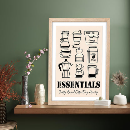 Coffee Essentials Artwork Frame Set of 1