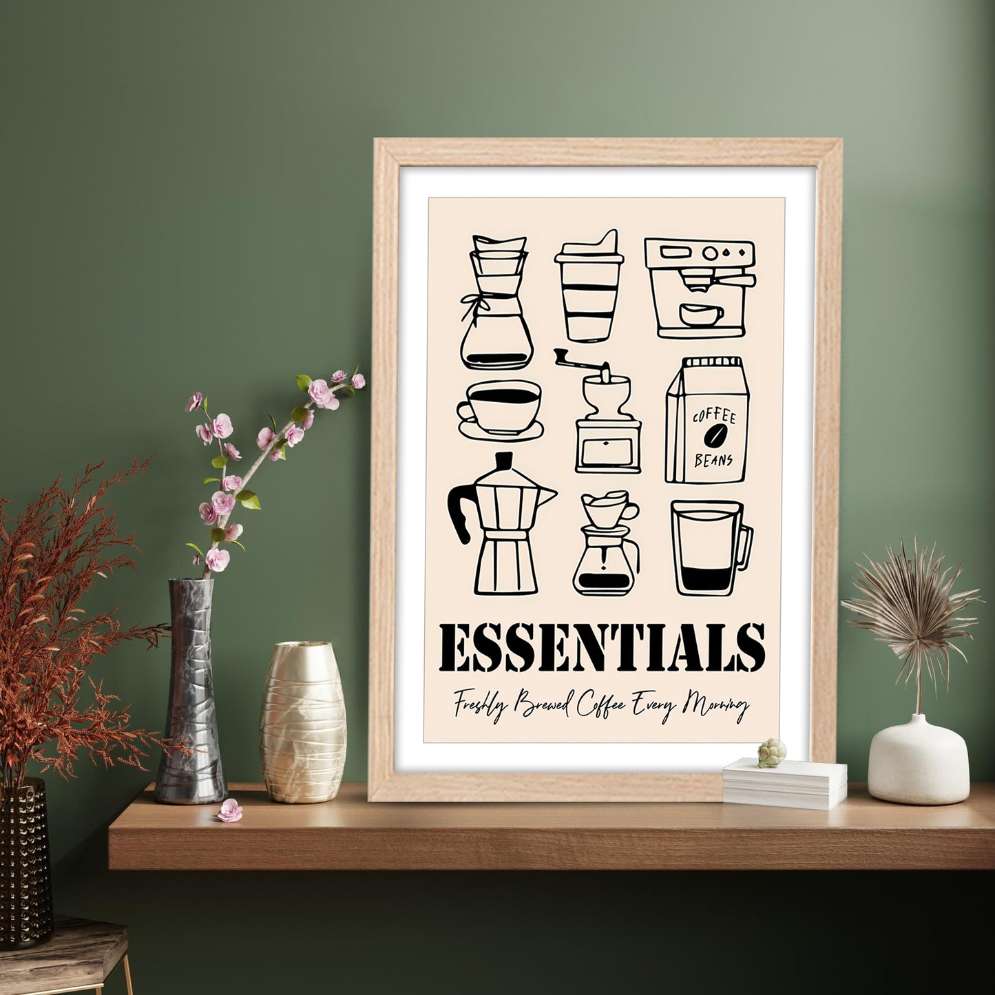 Coffee Essentials Artwork Frame Set of 1