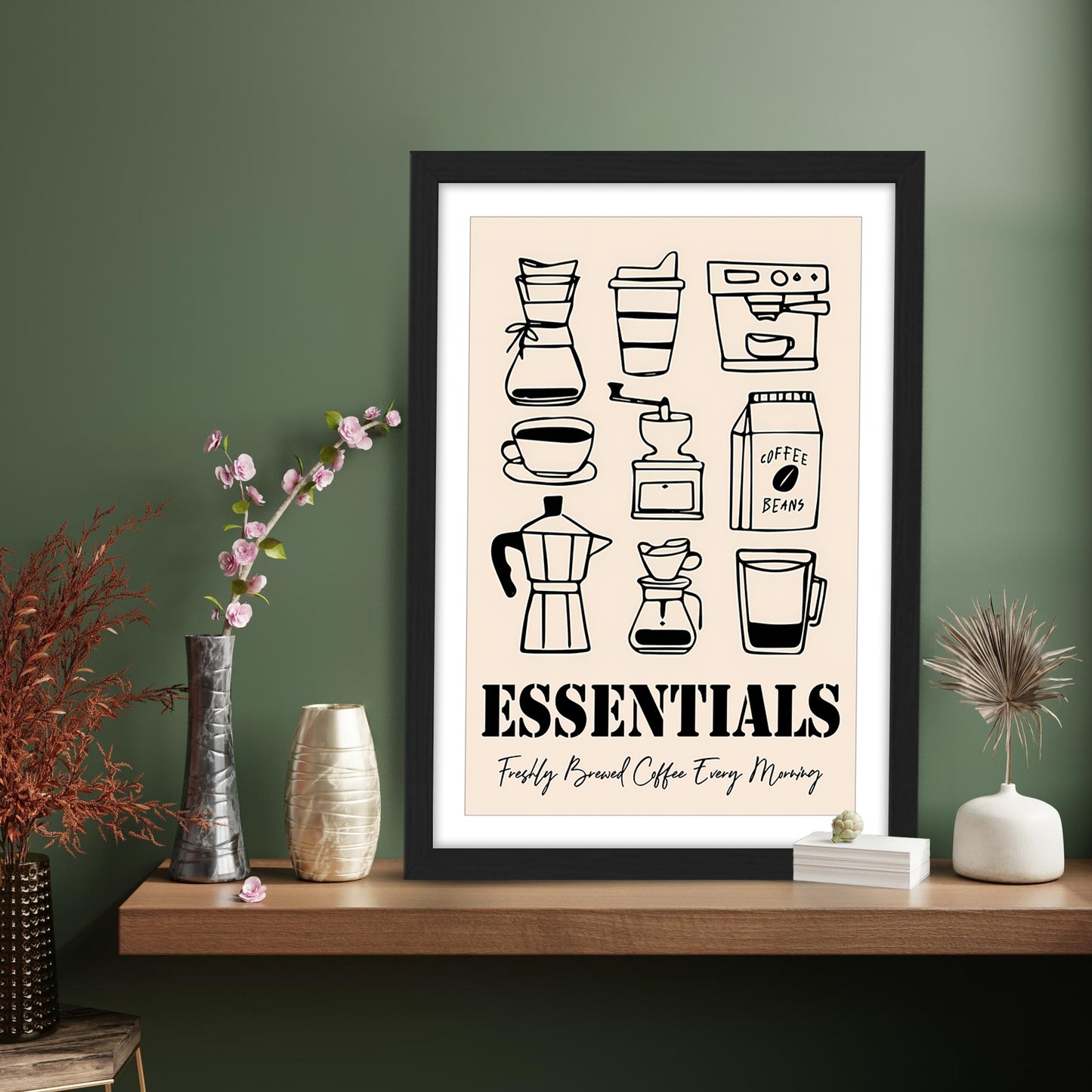 Coffee Essentials Artwork Frame Set of 1