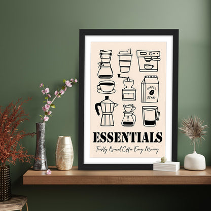 Coffee Essentials Artwork Frame Set of 1