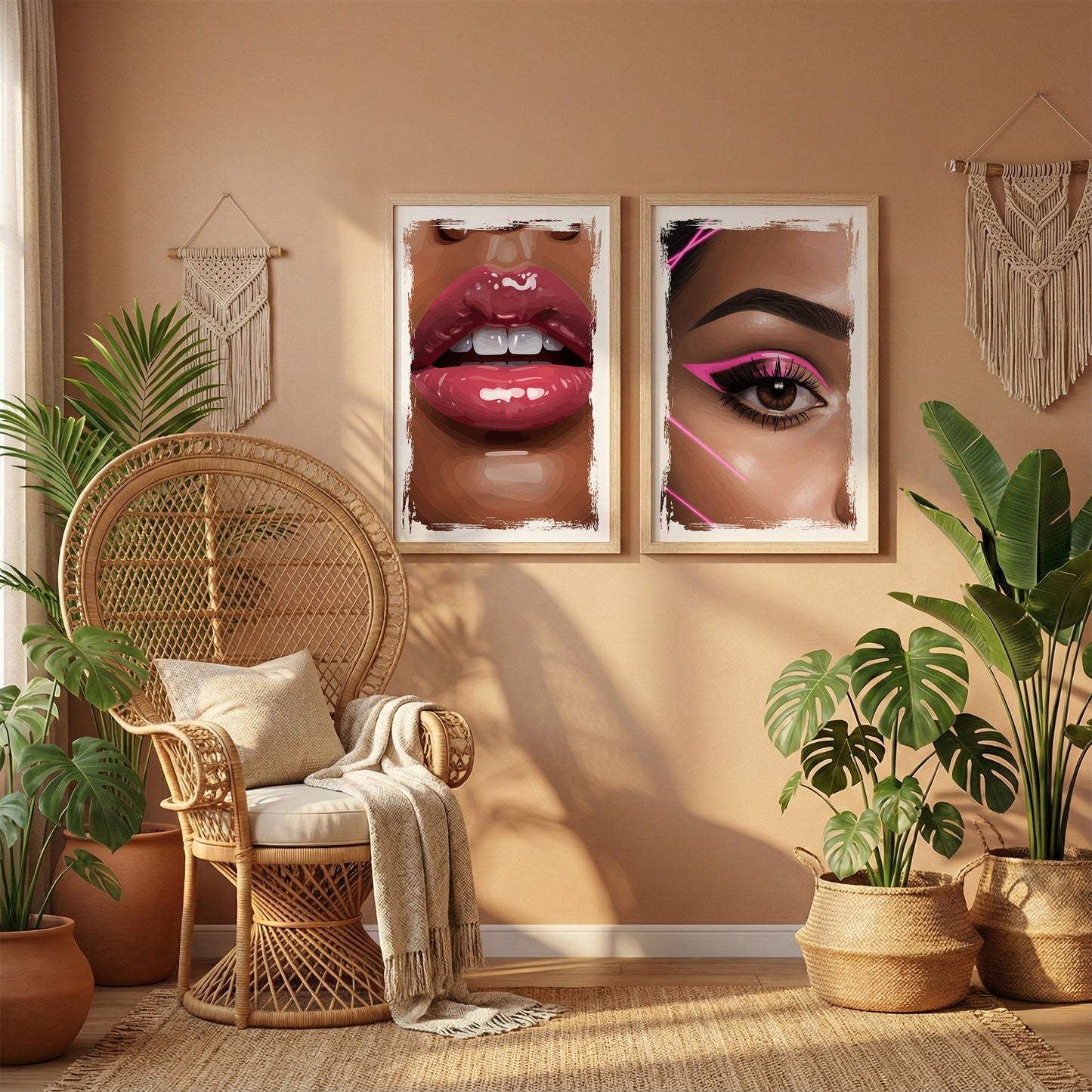 Glam Beauty Wall Art Set