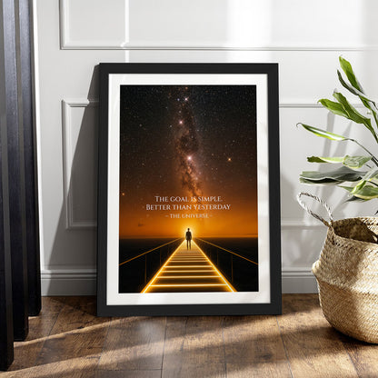 The Goal Is Simple Motivational Poster