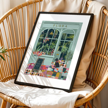 Flora Boutique Storefront Framed Wall Art