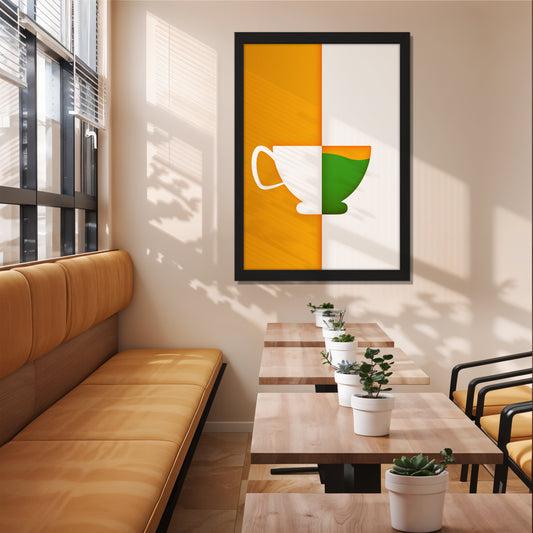 Tricolor Cup Wall Frame