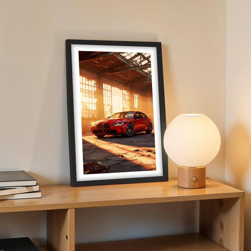 BMW M4 Warehouse Wall Art
