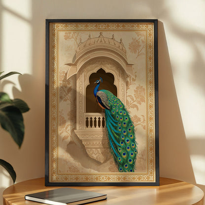 Peacock Majesty Traditional Wall Art