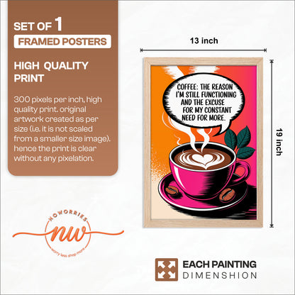 Need More Coffee Wall Frame