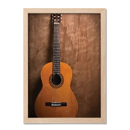 Classic Acoustic Guitar Framed Wall Art