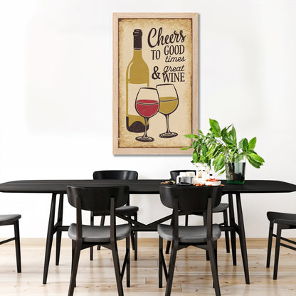 Cheers to Good Times & Wine Wall Decor