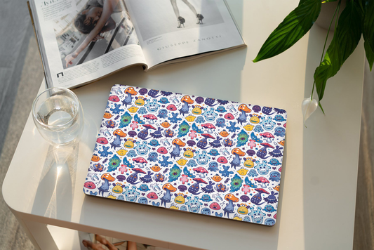 Cute Monster Pattern Laptop Skin
