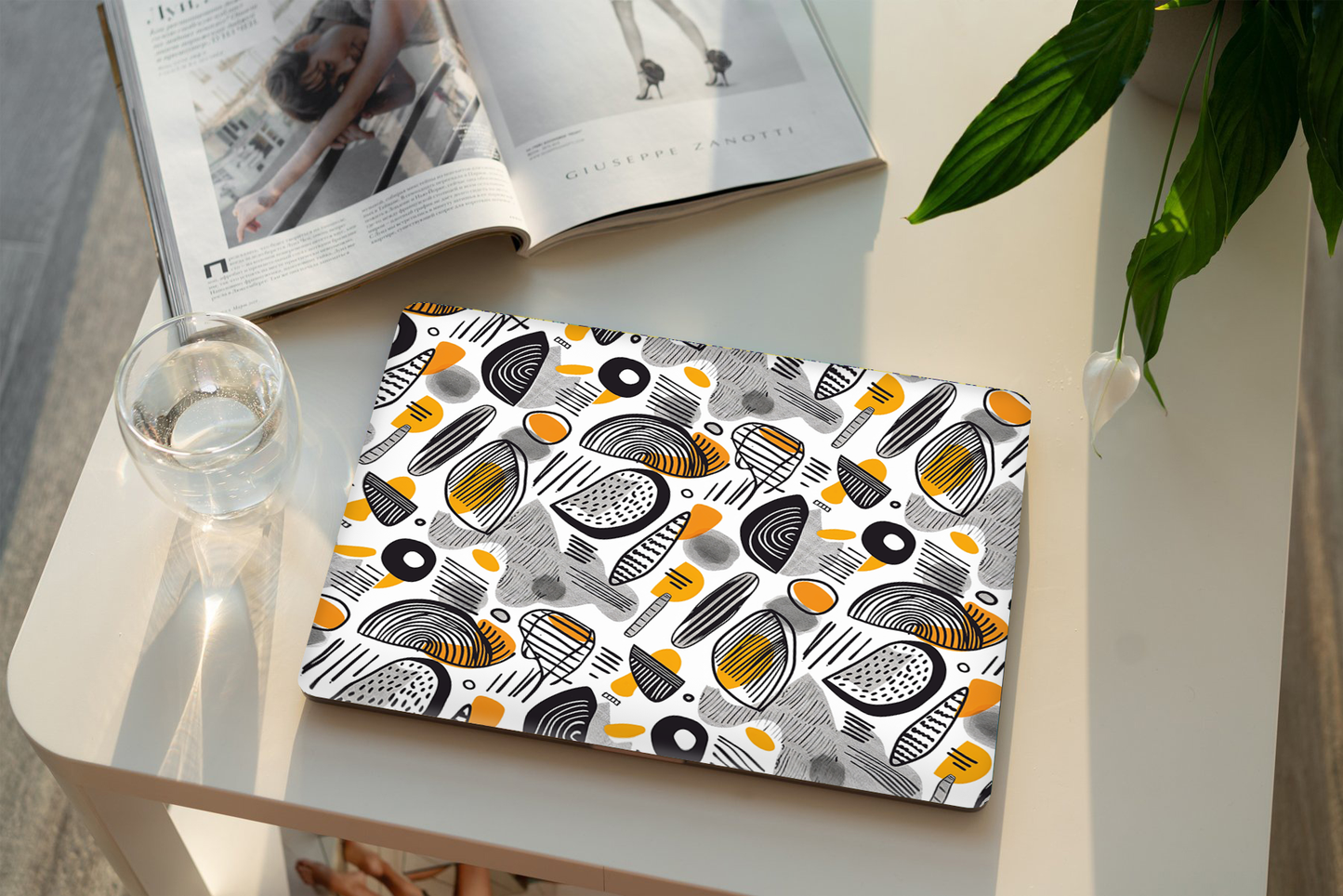 Modern Abstract Shapes Laptop Skin