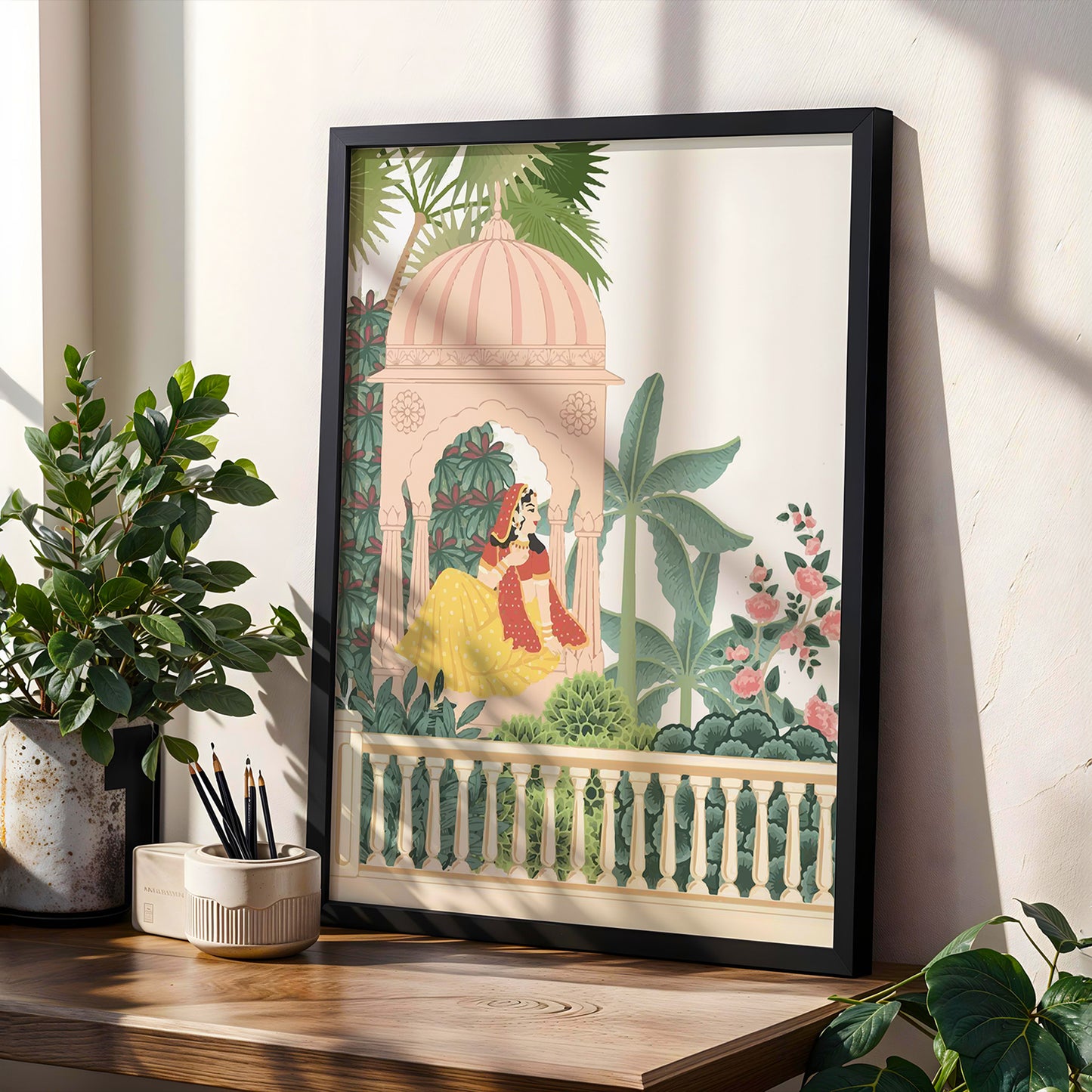 Indian Royal Garden Wall Frame