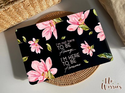 Pink Magnolia Quote Laptop Skin