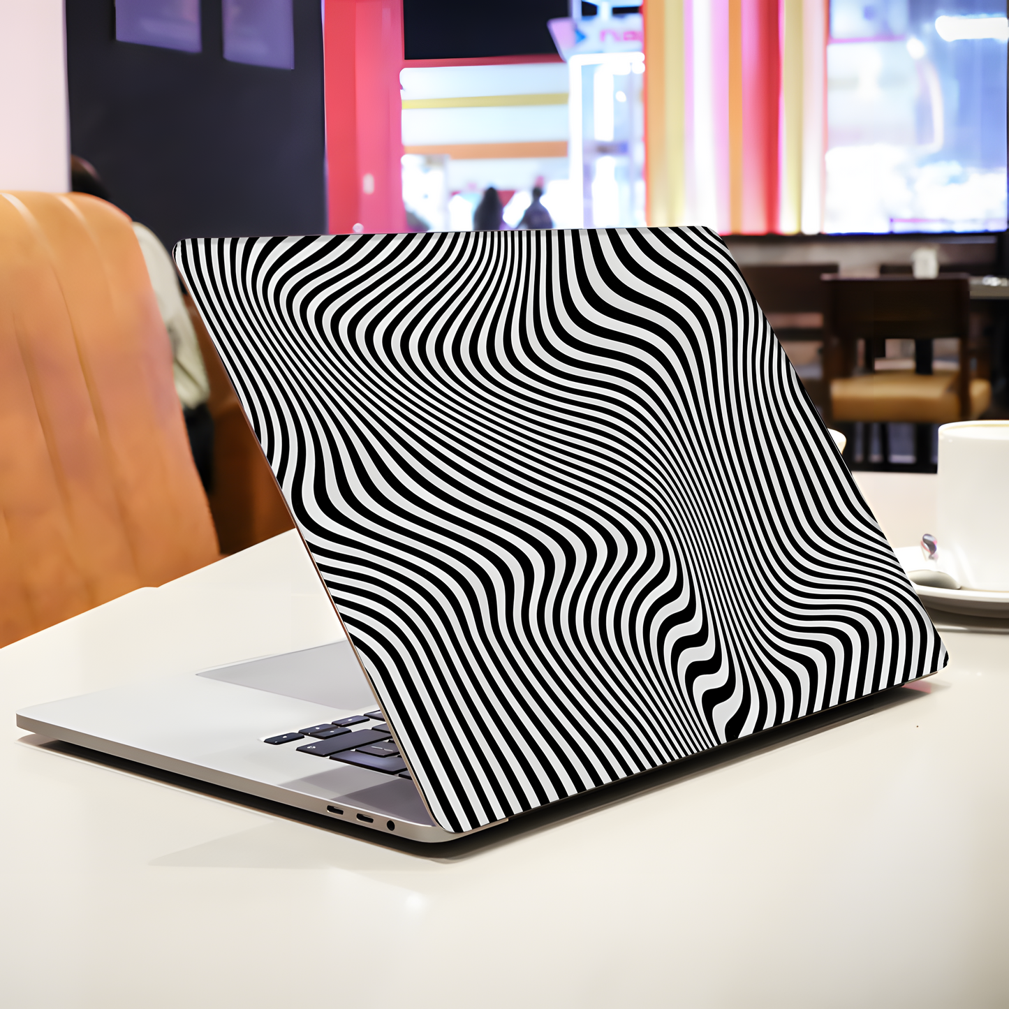 Optical Wave Pattern Laptop Skin