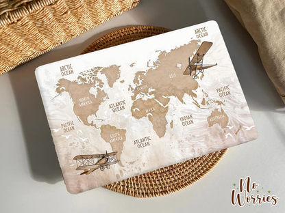 Classic Explorer World Map Laptop Skin