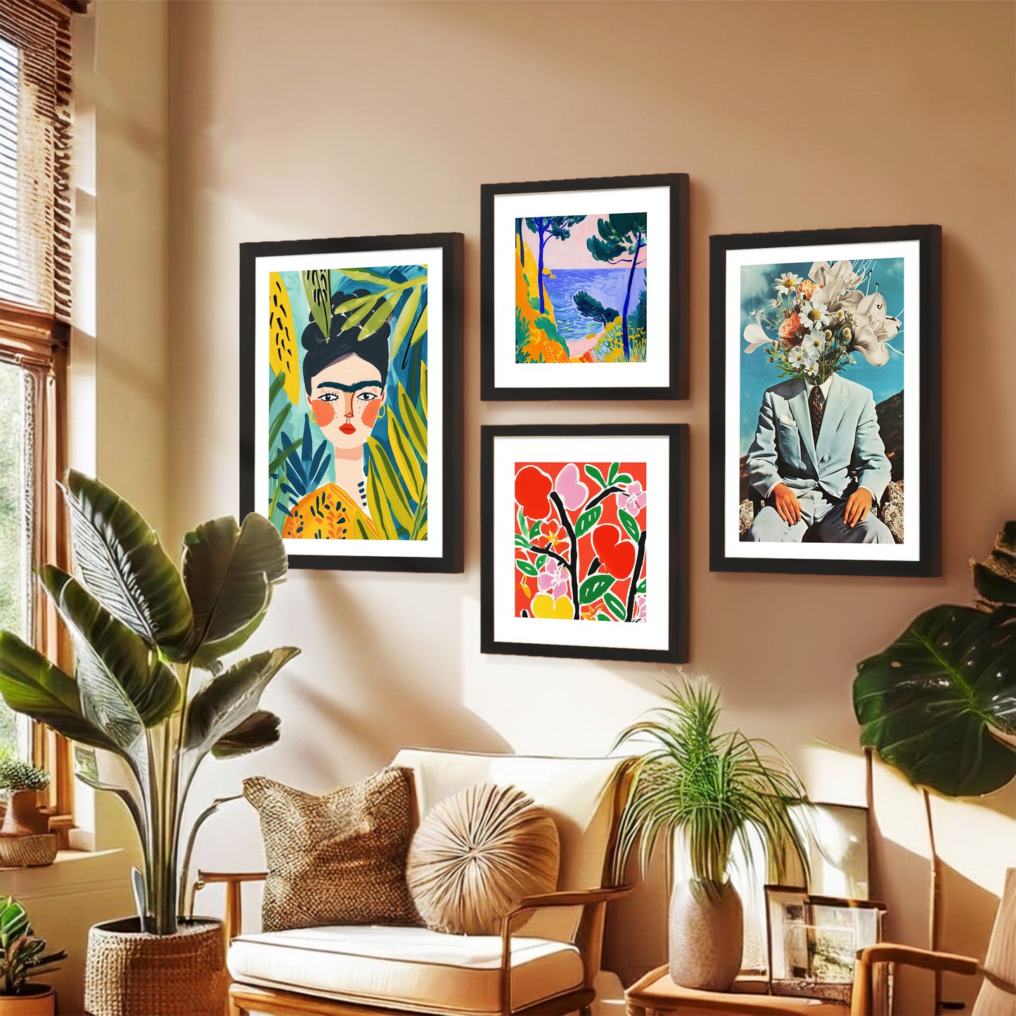 Modern Expression Wall Set of 4