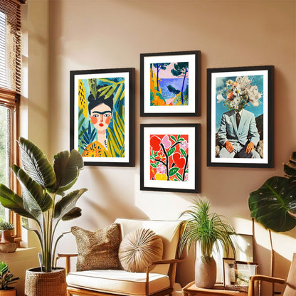 Modern Expression Wall Set of 4