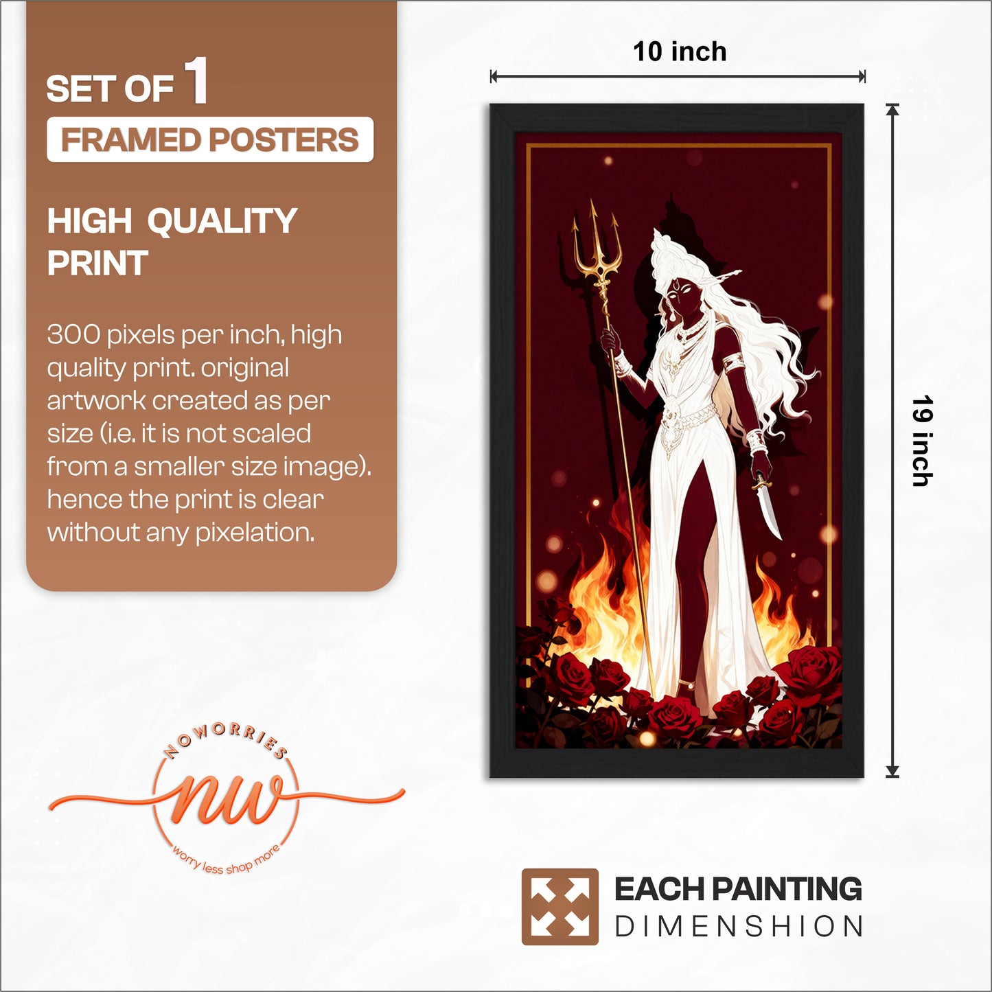 Divine Kali Wall Frame