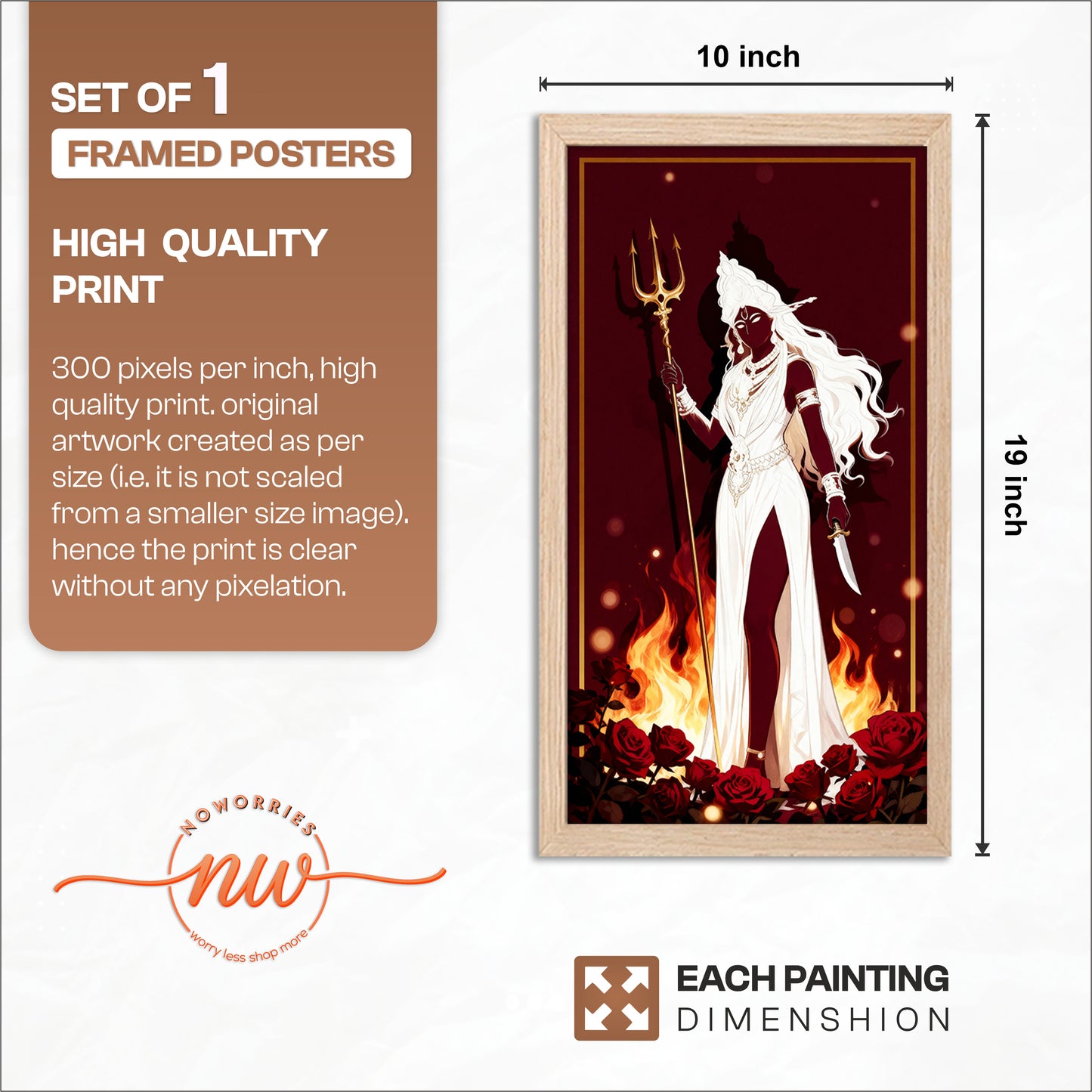 Divine Kali Wall Frame