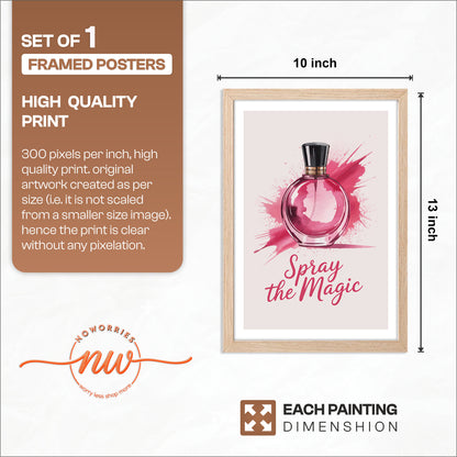 Spray the Magic Perfume Framed Wall Art