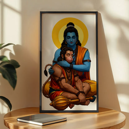 Ram Hanuman Bond Wall Frame